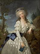 Antoine Vestier Portrait of a Lady with a Book oil painting on canvas